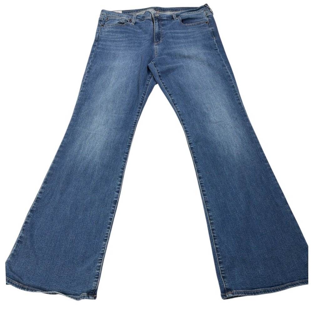 Gap Denim Perfect Boot Jeans Womens 33 Mid Rise Stretch Blue Bootcut 31 Inseam